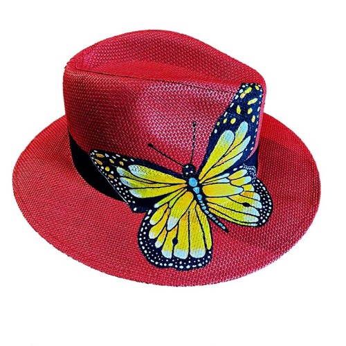 RED HAT WITH HAND DRAWN....