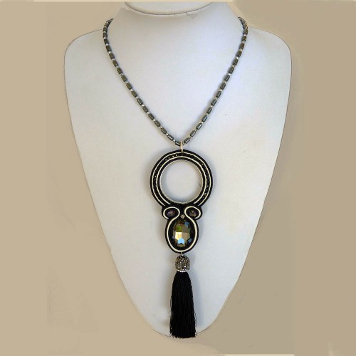 SOUTACHE NECKLACE WITH....