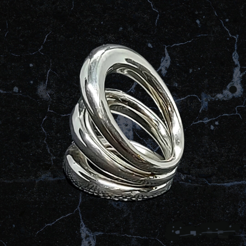 TRIPLE SILVER 925 SOLID RING.