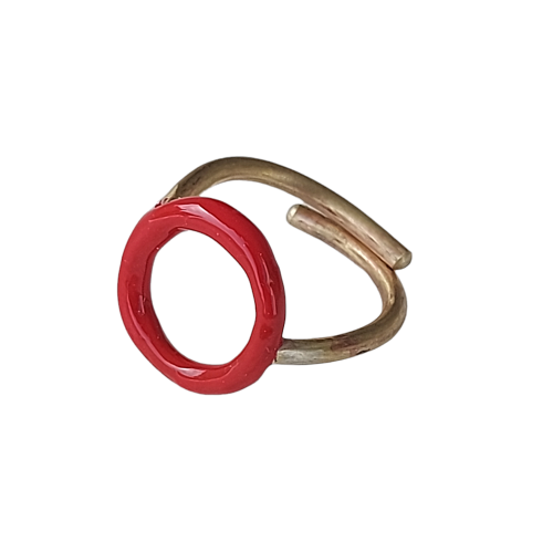 CIRCLE HANDMADE BRASS RING....