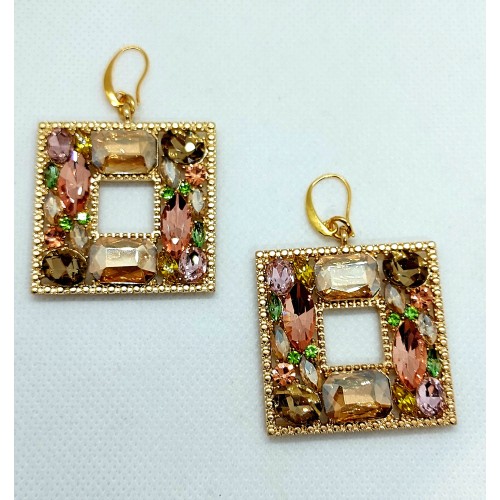 SQUARE EARRINGS WITH....